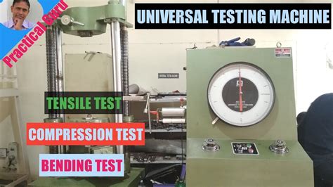 universal testing machine youtube